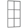 Puerta corredera con herrajes negro 102x205 cm ESG vidrio en Puertas | Comprar online en Foru.es