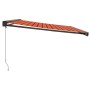 Toldo retráctil aluminio y tela naranja y marrón 4x3 m de vidaXL, Toldos - Ref: Foro24-3154568, Precio: 520,53 €, Descuento: %