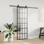 Puerta corredera con juego herrajes negro 76x205 cm ESG vidrio en Puertas | Comprar online en Foru.es