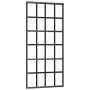 Puerta corredera con set herrajes negro 90x205 cm vidrio ESG en Puertas | Comprar online en Foru.es
