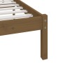 Estructura de cama madera maciza de pino marrón miel 200x200 cm de vidaXL, Camas y somieres - Ref: Foro24-3101046, Precio: 18...