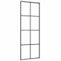 Puerta corredera con juego herrajes negro 76x205 cm ESG vidrio en Puertas | Comprar online en Foru.es