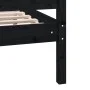 Estructura cama madera maciza individual negro 75x190 cm de vidaXL, Camas y somieres - Ref: Foro24-3100683, Precio: 121,71 €,...