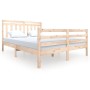 Estructura de cama de madera maciza 150x200 cm de vidaXL, Camas y somieres - Ref: Foro24-3100659, Precio: 146,13 €, Descuento: %
