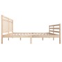 Estructura de cama de madera maciza 150x200 cm de vidaXL, Camas y somieres - Ref: Foro24-3100659, Precio: 146,13 €, Descuento: %