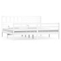 Estructura de cama madera maciza blanco 200x200 cm de vidaXL, Camas y somieres - Ref: Foro24-3101109, Precio: 179,20 €, Descu...