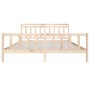 Estructura de cama de madera maciza 200x200 cm de vidaXL, Camas y somieres - Ref: Foro24-3100978, Precio: 140,34 €, Descuento: %