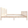 Estructura de cama de madera maciza 200x200 cm de vidaXL, Camas y somieres - Ref: Foro24-3100978, Precio: 140,34 €, Descuento: %