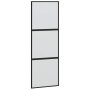 Puerta corredera con herrajes negro 76x205 cm vidrio templado en Puertas | Comprar online en Foru.es