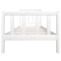 Estructura de cama individual de madera maciza blanco 90x190 cm de vidaXL, Camas y somieres - Ref: Foro24-3100685, Precio: 10...