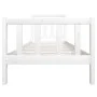 Estructura de cama individual de madera maciza blanco 90x190 cm de vidaXL, Camas y somieres - Ref: Foro24-3100685, Precio: 10...