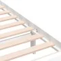 Estructura de cama individual de madera maciza blanco 90x190 cm de vidaXL, Camas y somieres - Ref: Foro24-3100685, Precio: 10...