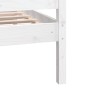Estructura de cama individual de madera maciza blanco 90x190 cm de vidaXL, Camas y somieres - Ref: Foro24-3100685, Precio: 10...