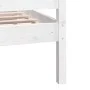 Estructura de cama individual de madera maciza blanco 90x190 cm de vidaXL, Camas y somieres - Ref: Foro24-3100685, Precio: 10...