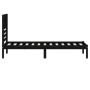 Estructura de cama madera maciza de pino negra 100x200 cm de vidaXL, Camas y somieres - Ref: Foro24-3101017, Precio: 133,83 €...