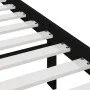 Estructura de cama madera maciza de pino negra 100x200 cm de vidaXL, Camas y somieres - Ref: Foro24-3101017, Precio: 132,10 €...