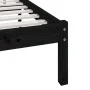 Estructura de cama madera maciza de pino negra 100x200 cm de vidaXL, Camas y somieres - Ref: Foro24-3101017, Precio: 132,10 €...