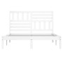 Estructura de cama madera maciza de pino blanco 150x200 cm de vidaXL, Camas y somieres - Ref: Foro24-3101029, Precio: 147,04 ...