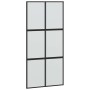 Puerta corredera herrajes negro 102,5x205 cm vidrio templado en Puertas | Comprar online en Foru.es