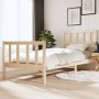Estructura de cama madera maciza 90x200 cm de vidaXL, Camas y somieres - Ref: Foro24-3101138, Precio: 98,17 €, Descuento: %