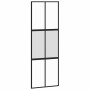 Puerta corredera con herrajes negro 76x205 cm vidrio templado en Puertas | Comprar online en Foru.es