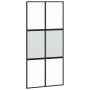 Puerta corredera herrajes negro 102,5x205 cm vidrio templado en Puertas | Comprar online en Foru.es