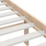 Estructura cama doble pequeña madera maciza 135x190 cm de vidaXL, Camas y somieres - Ref: Foro24-3101063, Precio: 136,60 €, D...