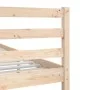 Estructura cama doble pequeña madera maciza 135x190 cm de vidaXL, Camas y somieres - Ref: Foro24-3101063, Precio: 136,60 €, D...