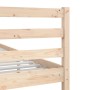 Estructura cama doble pequeña madera maciza 135x190 cm de vidaXL, Camas y somieres - Ref: Foro24-3101063, Precio: 142,45 €, D...