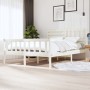 Estructura de cama de madera maciza blanca 160x200 cm de vidaXL, Camas y somieres - Ref: Foro24-3101164, Precio: 163,43 €, De...