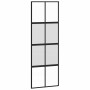 Puerta corredera con herrajes negro 76x205 cm vidrio templado en Puertas | Comprar online en Foru.es