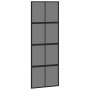 Puerta corredera con herrajes negro 76x205 cm vidrio templado en Puertas | Comprar online en Foru.es