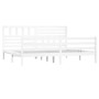 Estructura cama de madera maciza blanca super king 180x200 cm de vidaXL, Camas y somieres - Ref: Foro24-3101104, Precio: 176,...