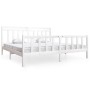 Estructura de cama de madera maciza blanca 200x200 cm de vidaXL, Camas y somieres - Ref: Foro24-3100979, Precio: 151,83 €, De...