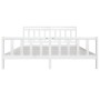 Estructura de cama de madera maciza blanca 200x200 cm de vidaXL, Camas y somieres - Ref: Foro24-3100979, Precio: 151,83 €, De...
