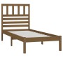 Estructura de cama madera maciza pino marrón miel 100x200 cm de vidaXL, Camas y somieres - Ref: Foro24-3101016, Precio: 108,5...