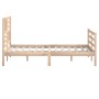 Estructura de cama de madera maciza 160x200 cm de vidaXL, Camas y somieres - Ref: Foro24-3101098, Precio: 151,90 €, Descuento: %