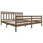 Estructura de cama madera maciza marrón miel 200x200 cm de vidaXL, Camas y somieres - Ref: Foro24-3100677, Precio: 168,25 €, ...