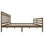 Estructura de cama madera maciza marrón miel 200x200 cm de vidaXL, Camas y somieres - Ref: Foro24-3100677, Precio: 168,25 €, ...