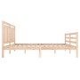 Estructura de cama madera maciza 120x200 cm de vidaXL, Camas y somieres - Ref: Foro24-3100649, Precio: 113,58 €, Descuento: %