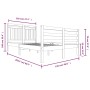 Estructura de cama madera maciza 120x200 cm de vidaXL, Camas y somieres - Ref: Foro24-3100649, Precio: 113,58 €, Descuento: %