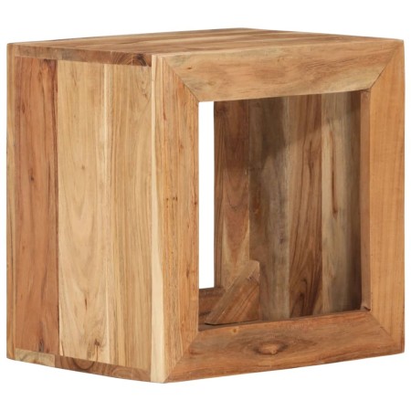 Taburete madera maciza de acacia 40x30x40 cm en Mesas auxiliares | Comprar online en Foru.es