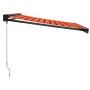 Toldo retráctil aluminio y tela naranja y marrón 3x2,5 m de vidaXL, Toldos - Ref: Foro24-3154566, Precio: 414,82 €, Descuento: %
