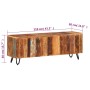 Mueble de TV madera maciza reciclada 110x30x40 cm en Muebles TV | Comprar online en Foru.es