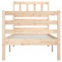 Estructura de cama de madera maciza 90x200 cm de vidaXL, Camas y somieres - Ref: Foro24-3101073, Precio: 100,47 €, Descuento: %