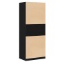 Armario Roble negro 80 x 50 x 200 cm Madera contrachapada en Armarios roperos | Comprar online en Foru.es