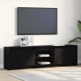 Unidades de TV 2 pcs Negro 180 x 34 x 50 cm en Muebles TV | Comprar online en Foru.es