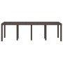 Mesa de comedor de jardín Marrón 250 x 100 x 73 cm en Mesas de jardín | Comprar online en Foru.es