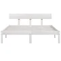 Solid white pine wood bed frame 140x200 cm by vidaXL, Beds and slatted bases - Ref: Foro24-810148, Price: 114,03 €, Discount: %