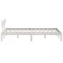 Solid white pine wood bed frame 140x200 cm by vidaXL, Beds and slatted bases - Ref: Foro24-810148, Price: 114,03 €, Discount: %